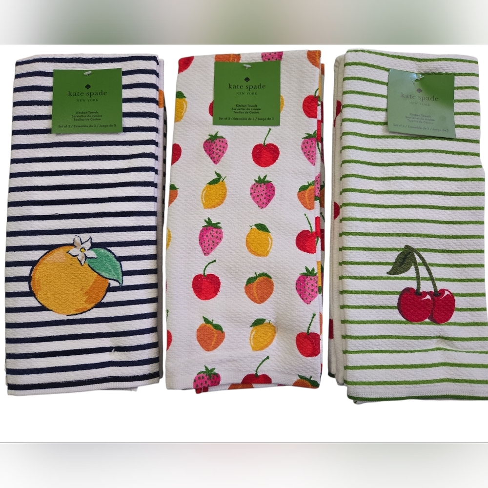 Kate Spade Kitchen Towels - Pick One Set Of 3